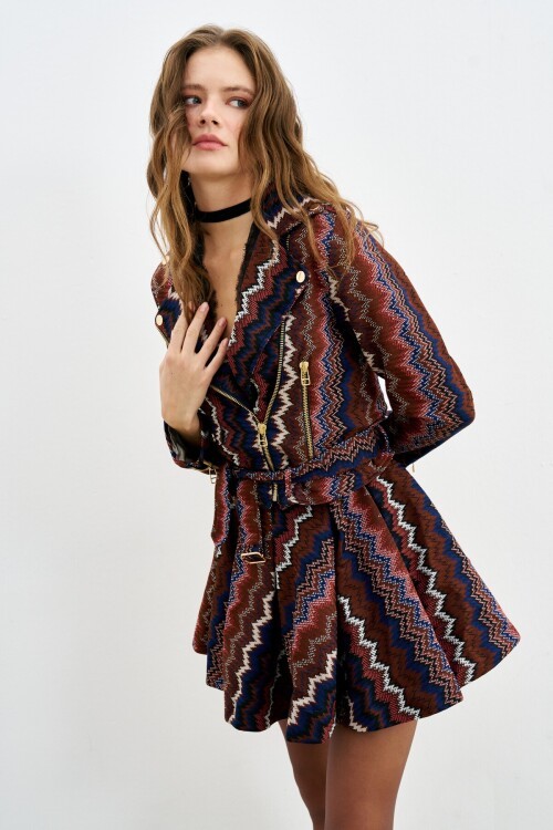 CINNAMON SKIRT & JACKET