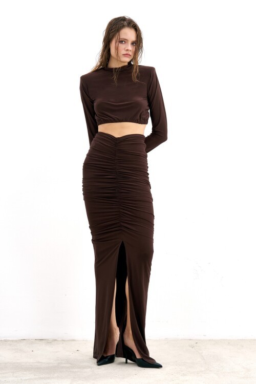 COCOA RUCHE DRESS